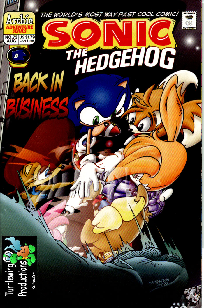 Sonic - Archie Adventure Series August 1999 Cover Page